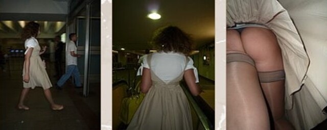 Upskirt Times – Naked Ass